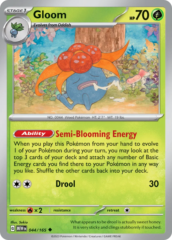 Gloom Pokemon card