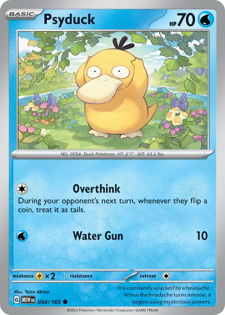 Psyduck Pokemon card