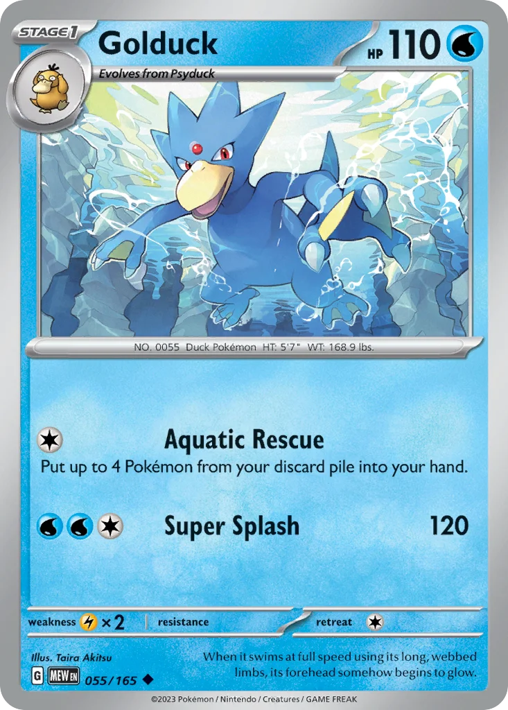 Golduck Pokemon card