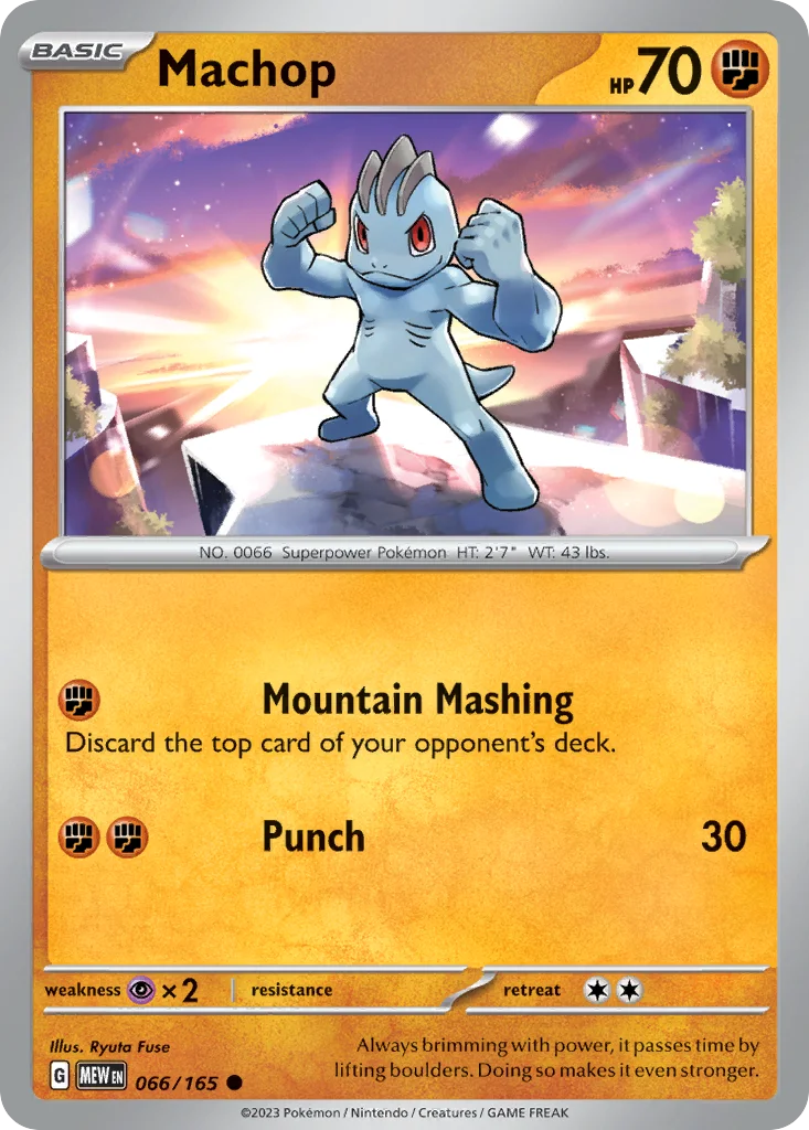 Machop Pokemon card