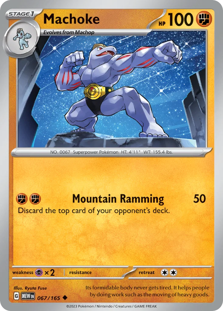Machoke Pokemon card