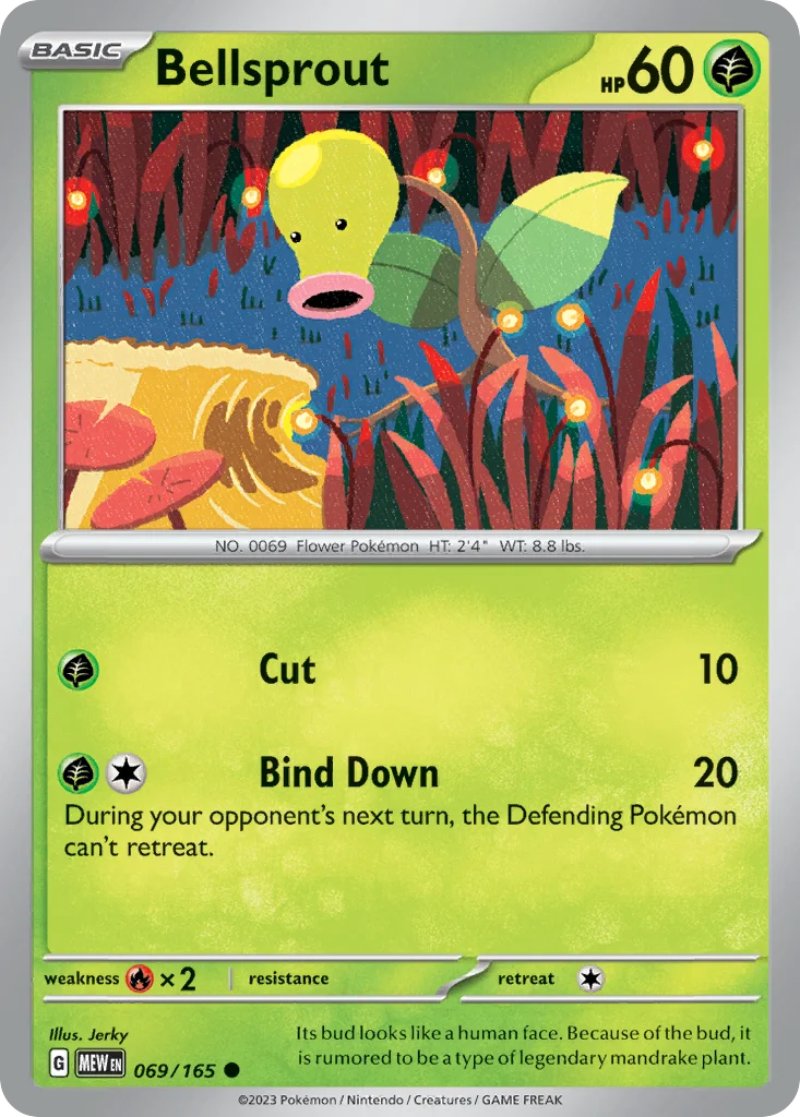 Bellsprout Pokemon card