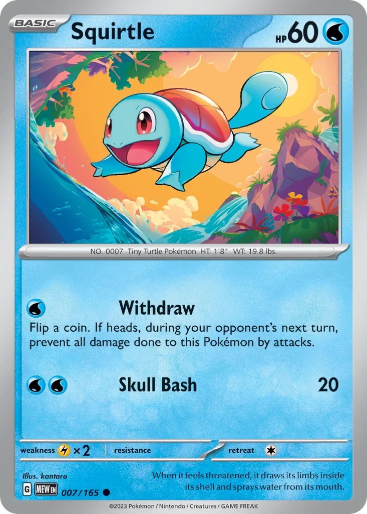 Squirtle Pokemon card