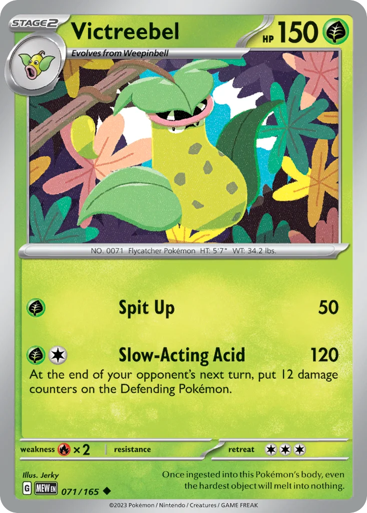 Victreebel Pokemon card