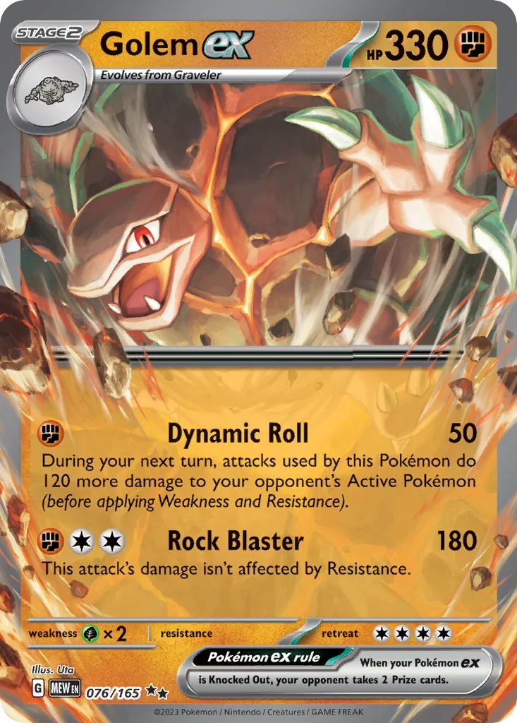 Golem ex Pokemon card