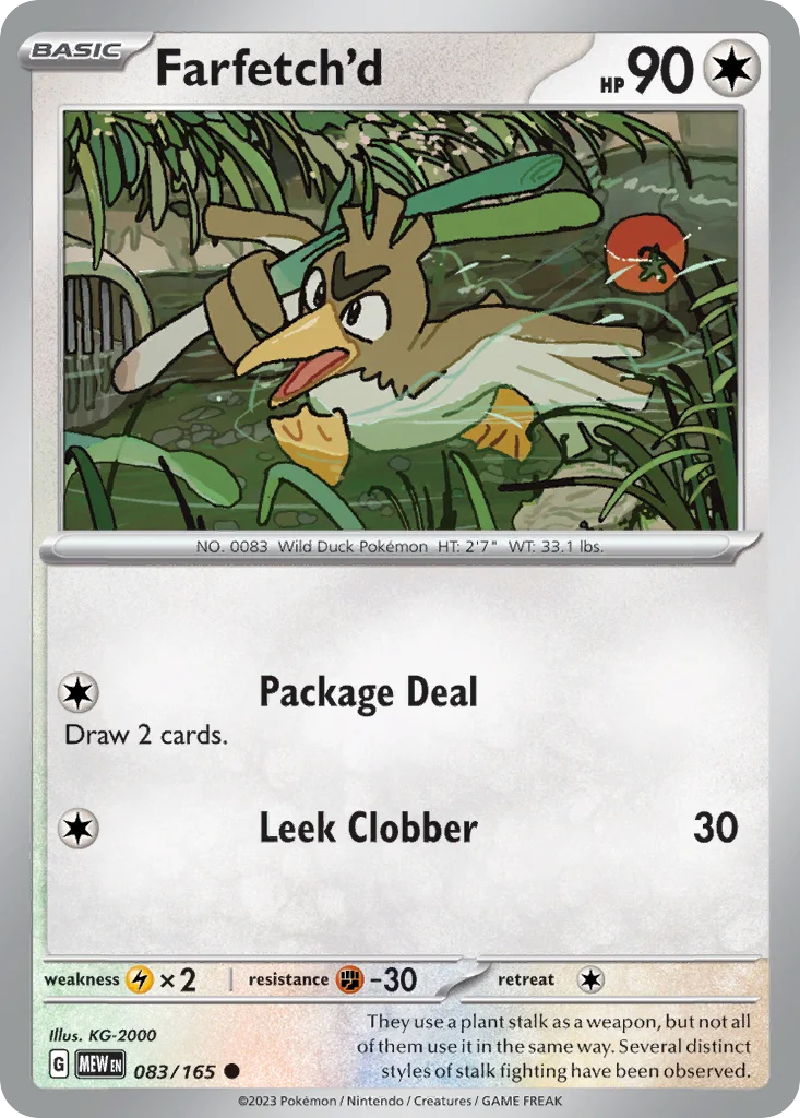 Farfetch'd Pokemon card