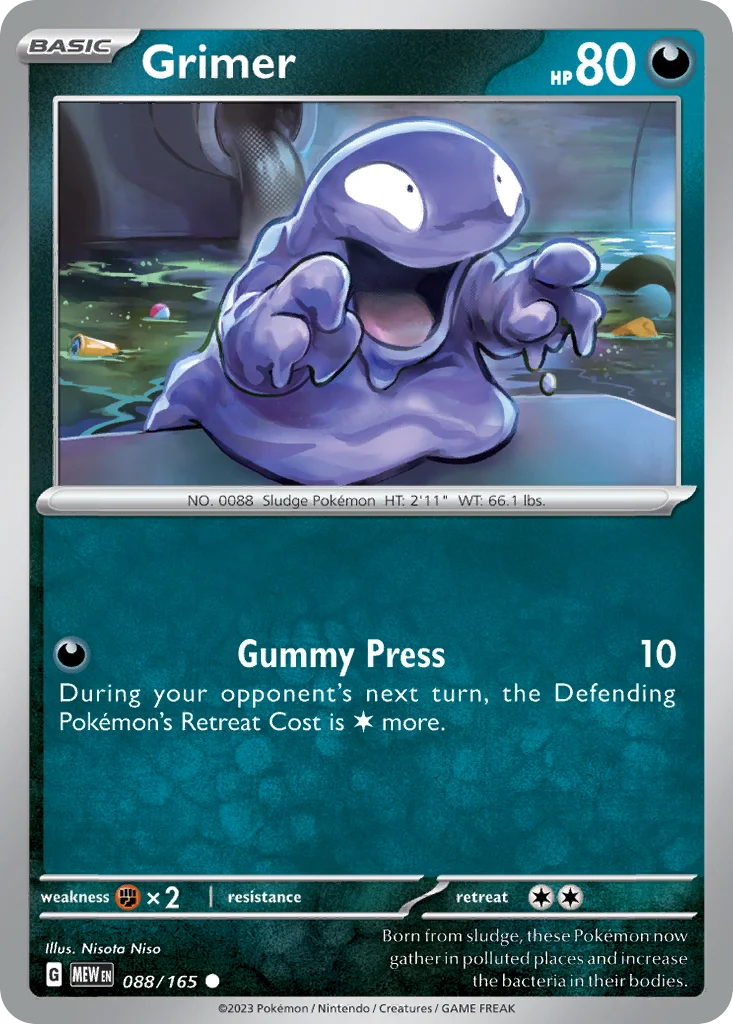 Grimer Pokemon card