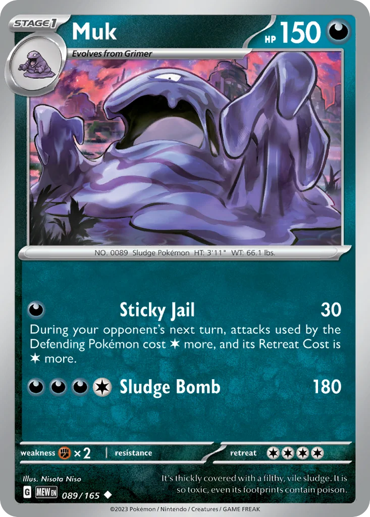 Muk Pokemon card