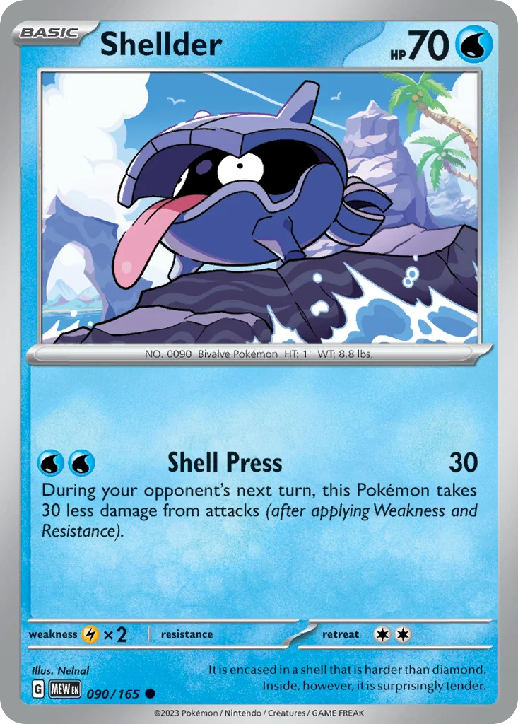 Shellder Pokemon card