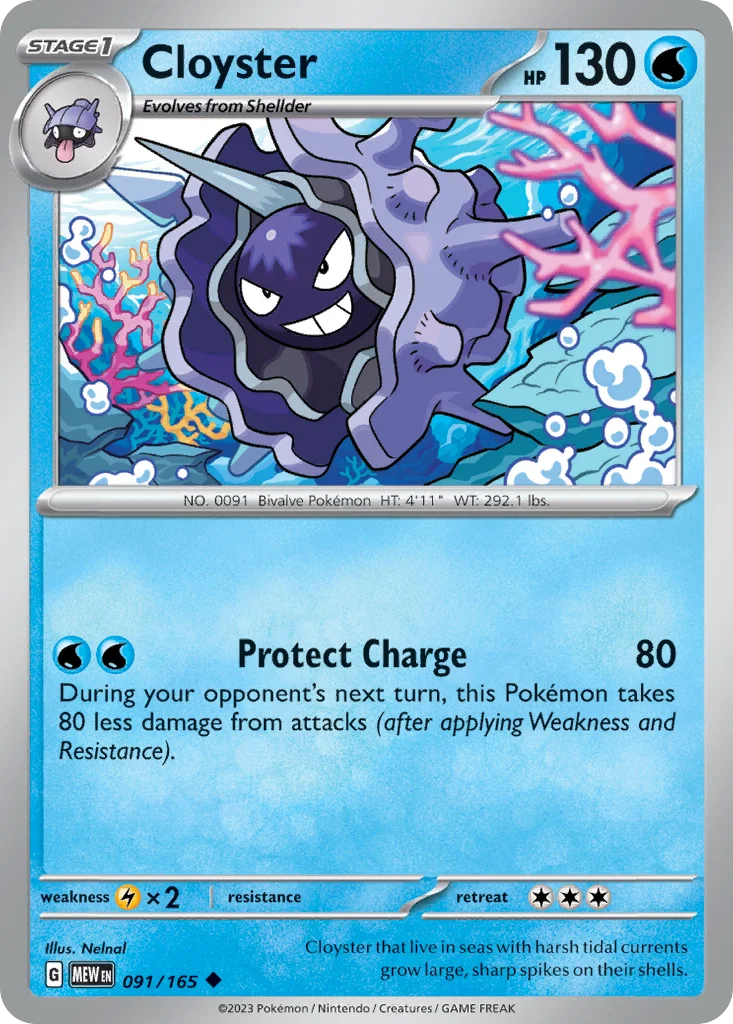 Cloyster Pokemon card