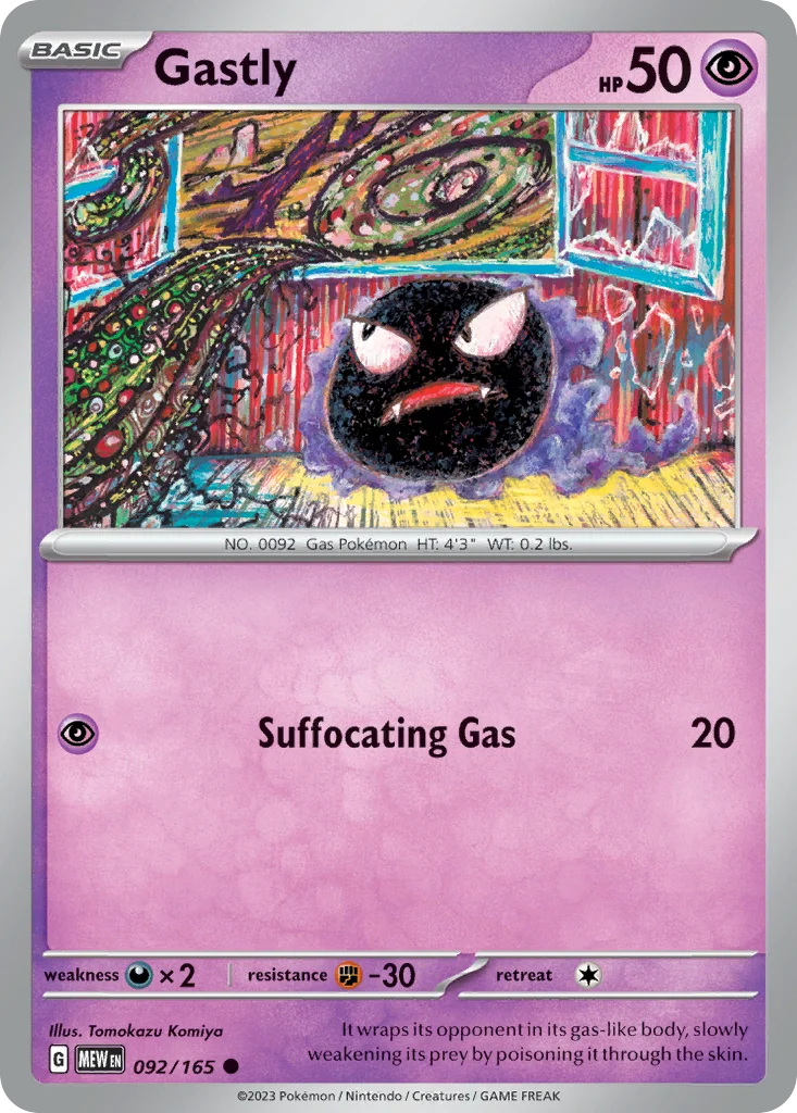 Gastly Pokemon card