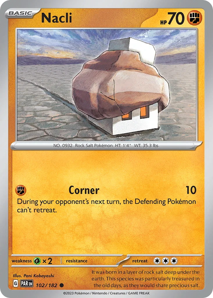 Nacli Pokemon card