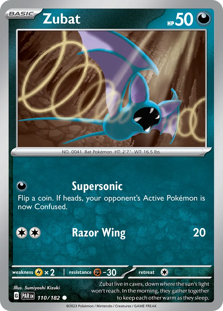 Zubat Pokemon card