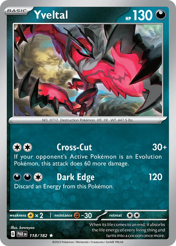 Yveltal Pokemon card