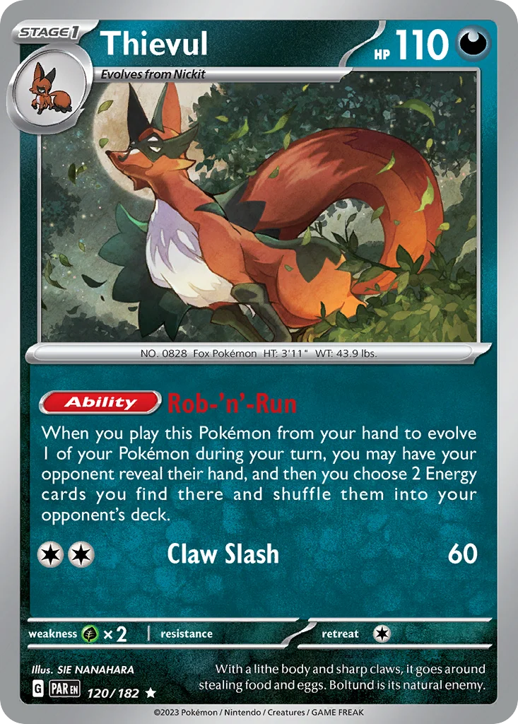 Thievul Pokemon card