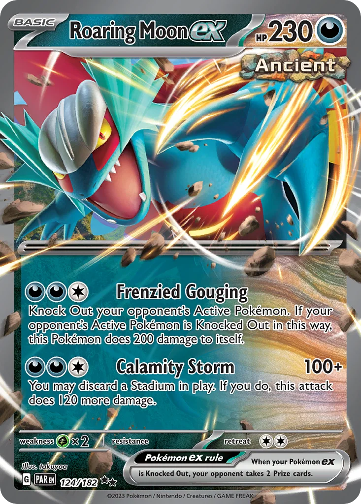 Roaring Moon ex Pokemon card