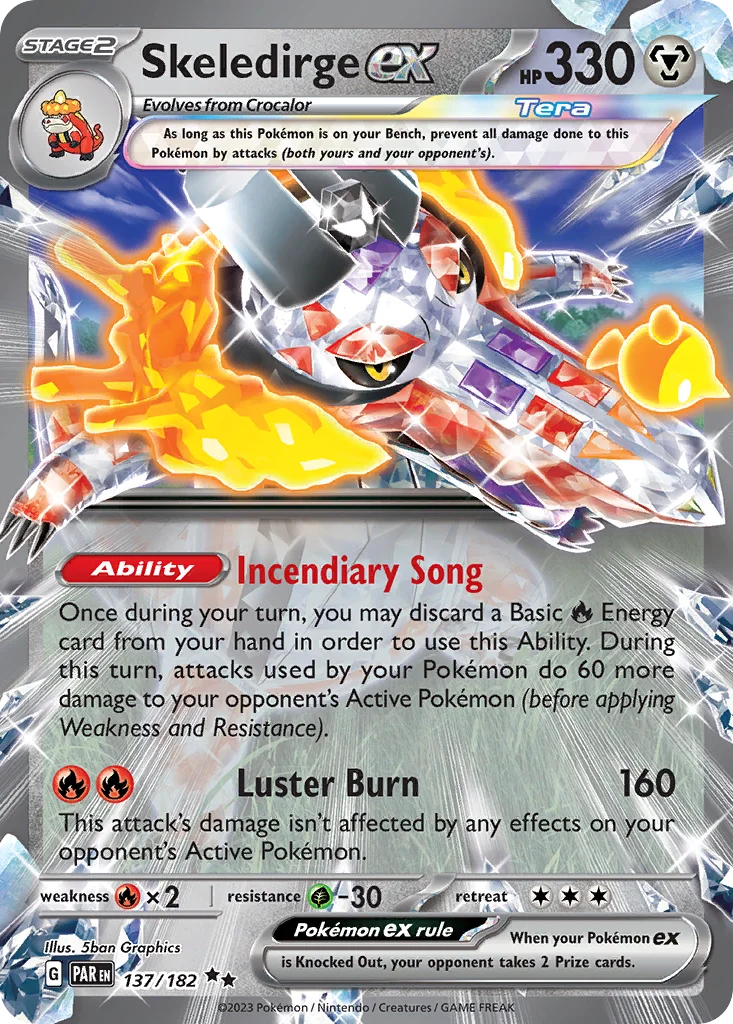 Skeledirge ex Pokemon card