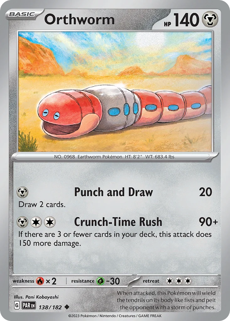 Orthworm Pokemon card