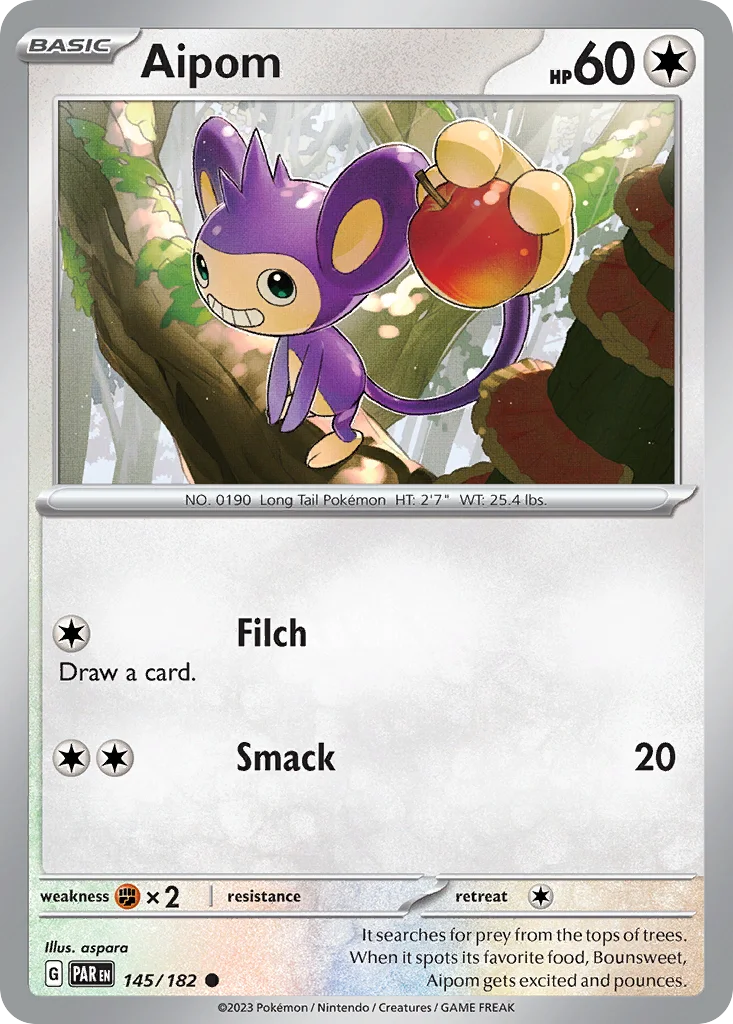 Aipom Pokemon card