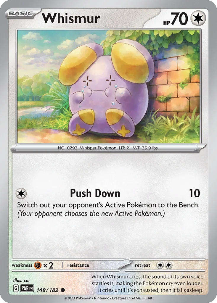Whismur Pokemon card