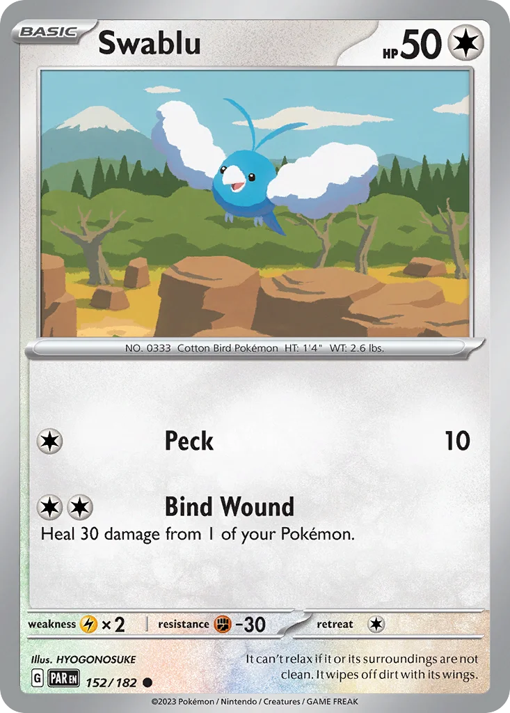 Swablu Pokemon card