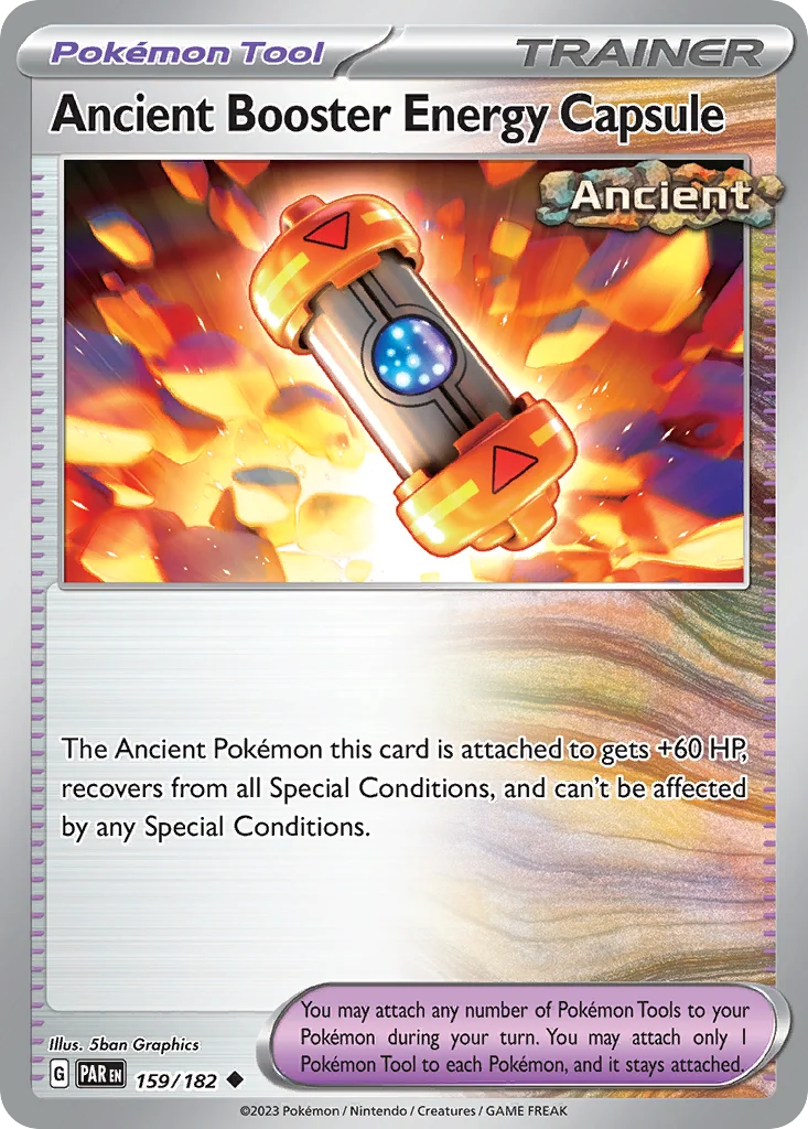 Ancient Booster Energy Capsule Pokemon card