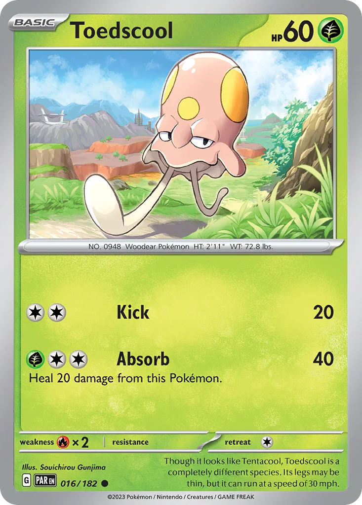 Toedscool Pokemon card