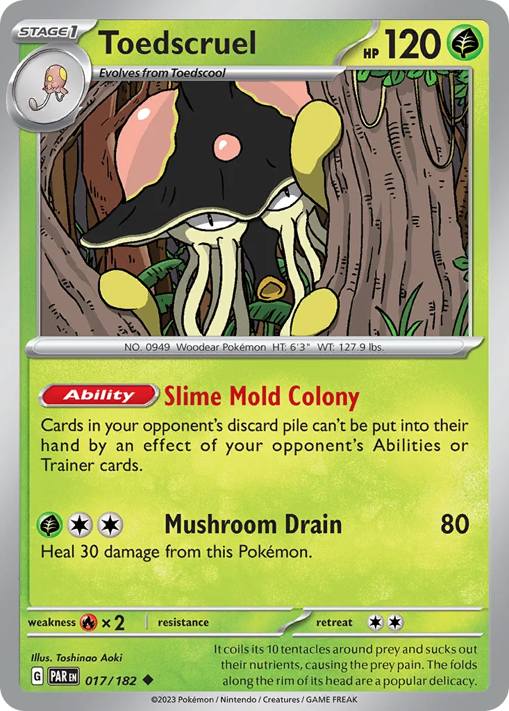 Toedscruel Pokemon card