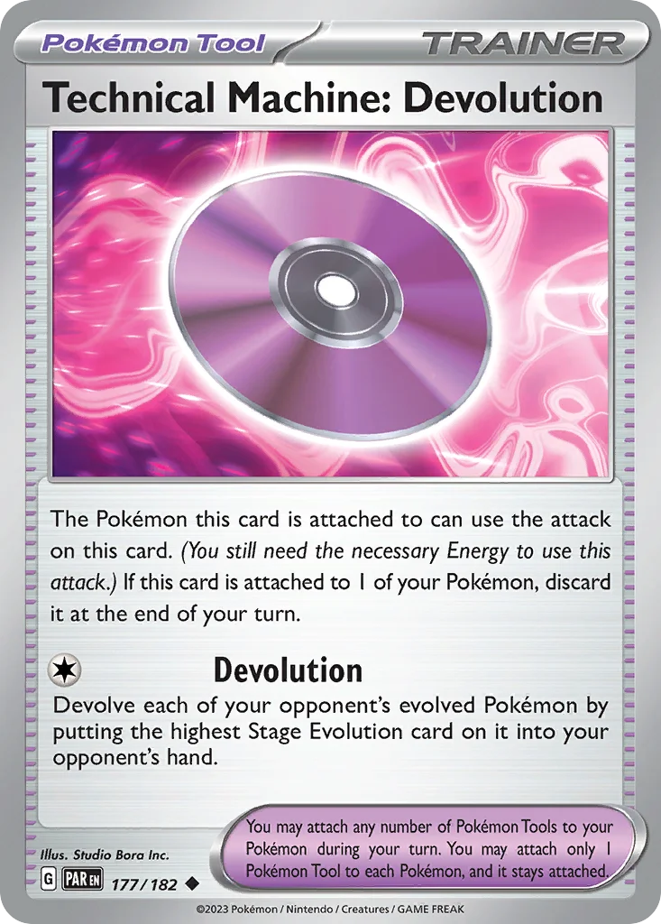 Technical Machine: Devolution Pokemon card