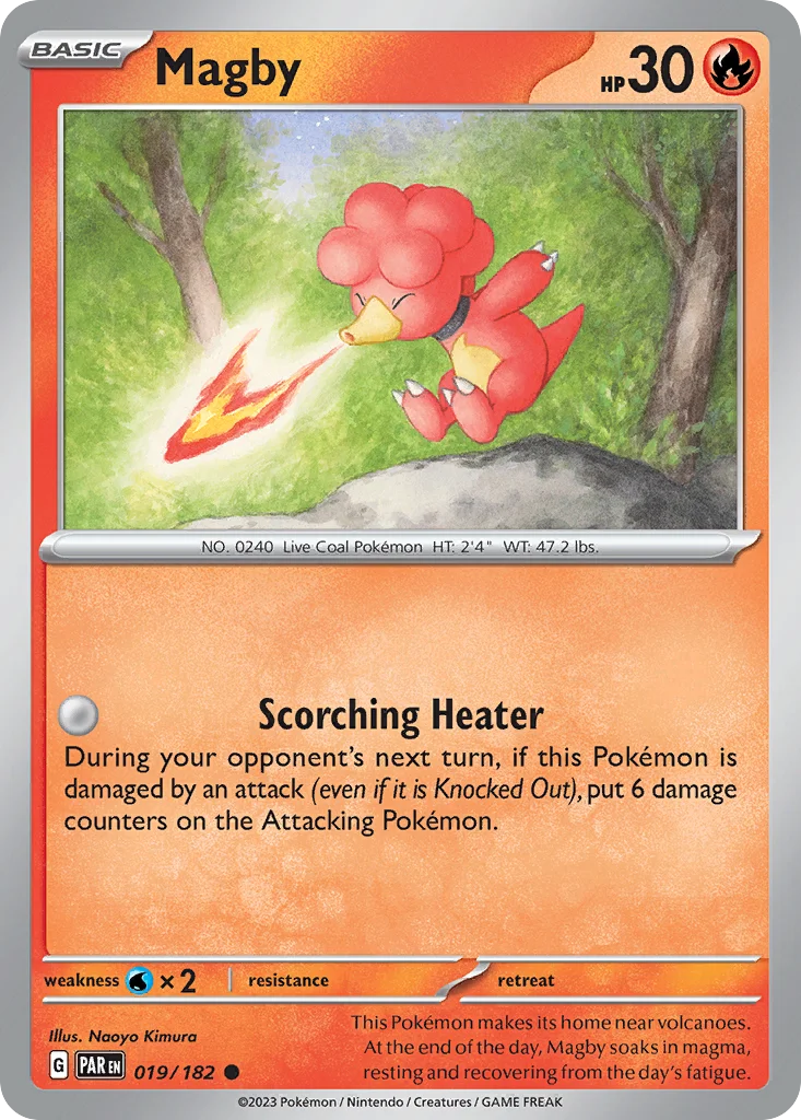 Magby Pokemon card