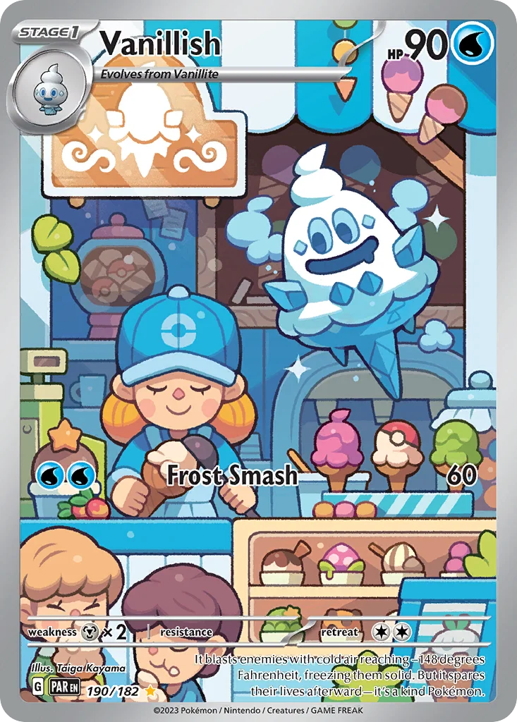 Vanillish Pokemon card