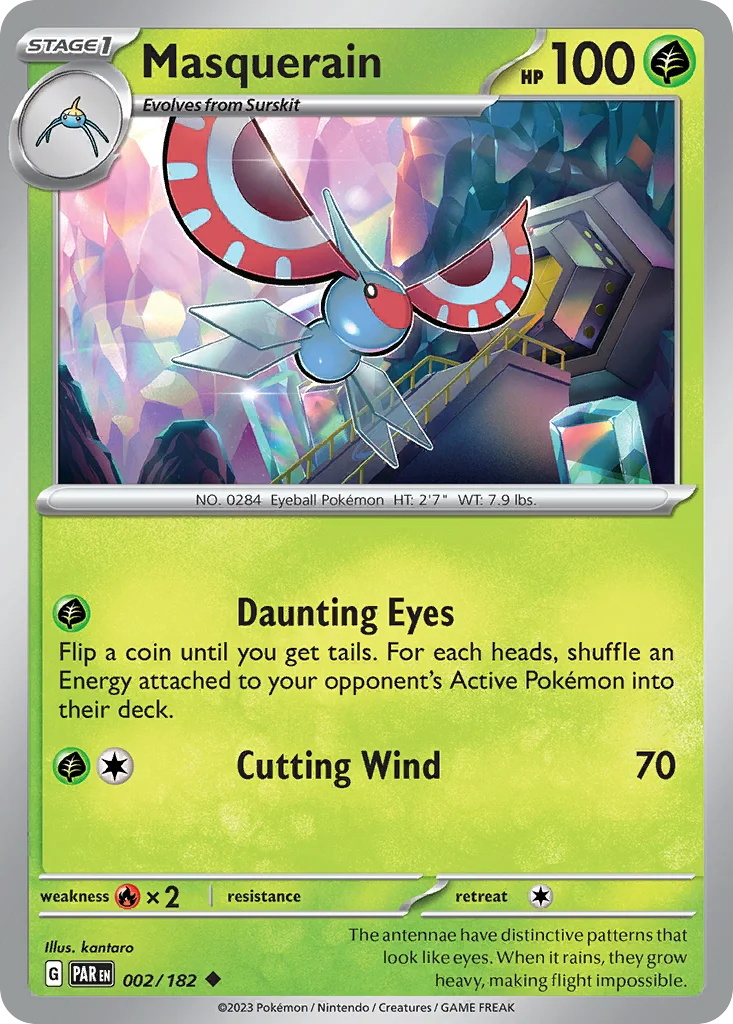 Masquerain Pokemon card