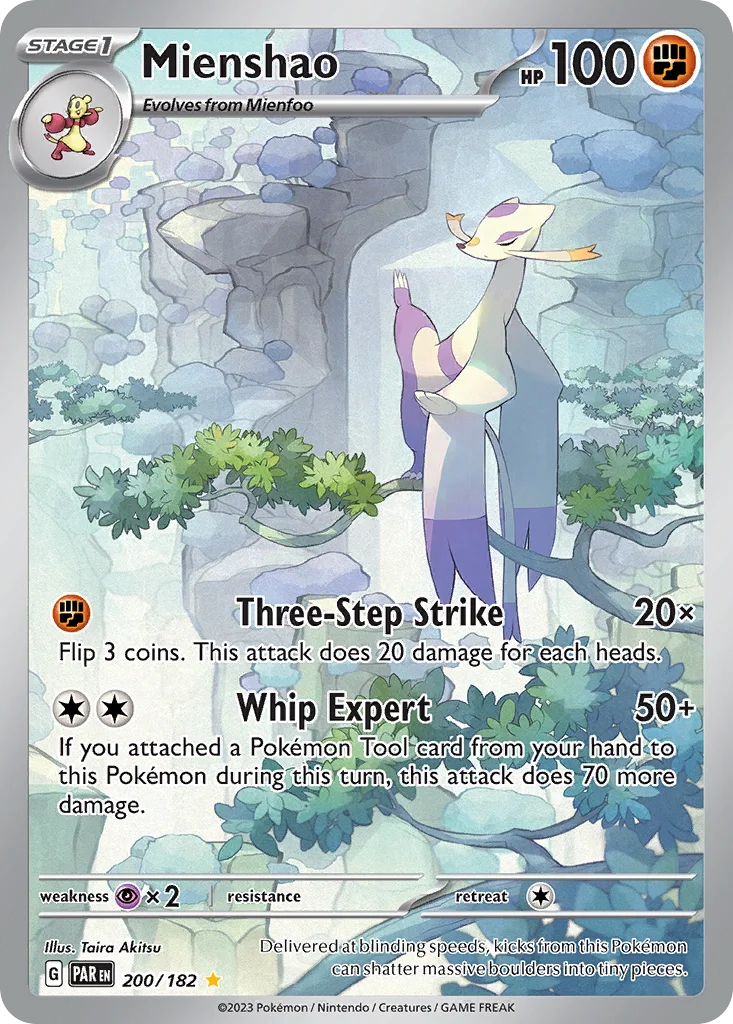 Mienshao Pokemon card