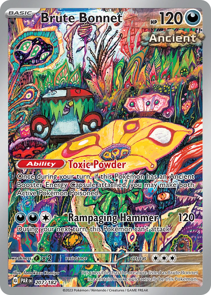 Brute Bonnet Pokemon card
