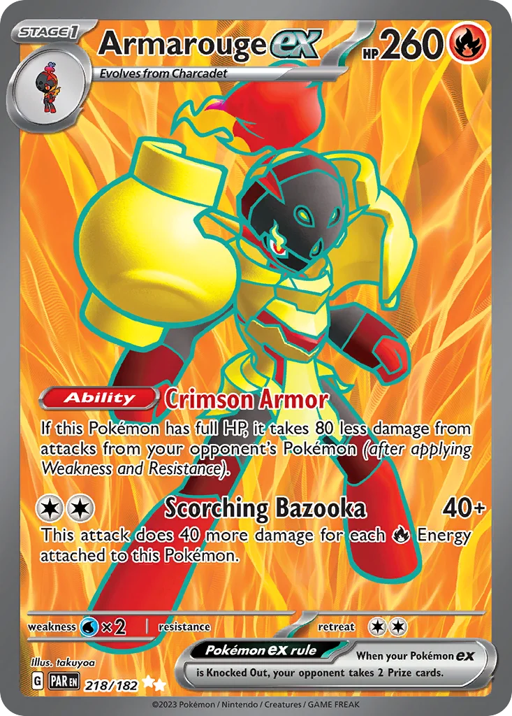 Armarouge ex Pokemon card