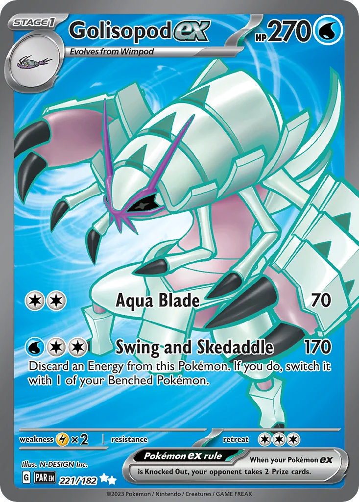 Golisopod ex Pokemon card