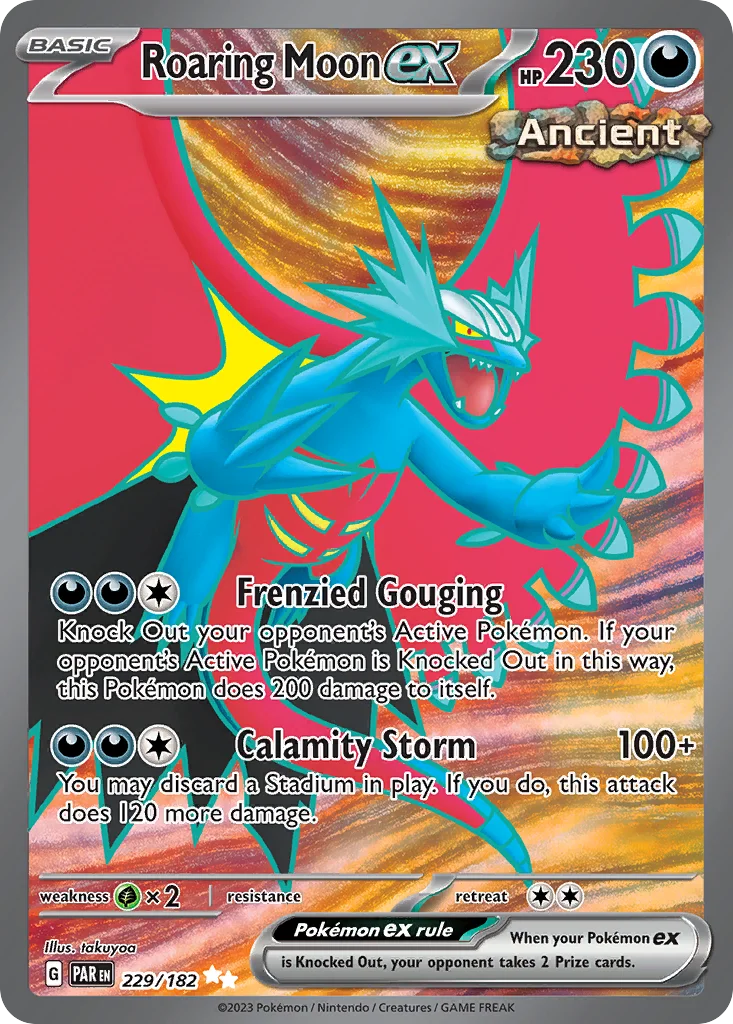 Roaring Moon ex Pokemon card