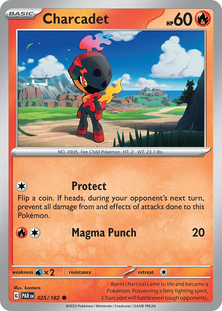 Charcadet Pokemon card