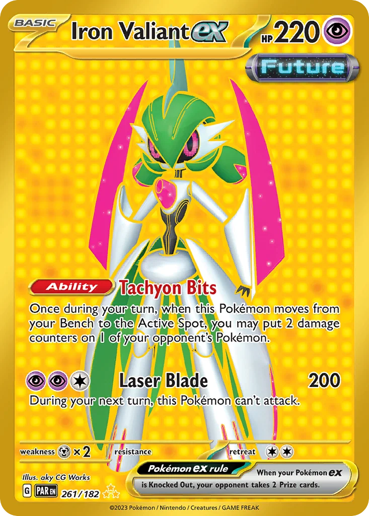 Iron Valiant ex Pokemon card