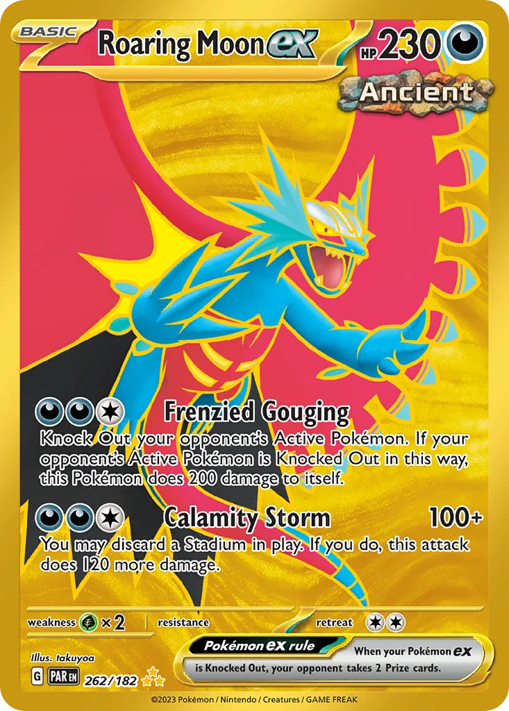 Roaring Moon ex Pokemon card