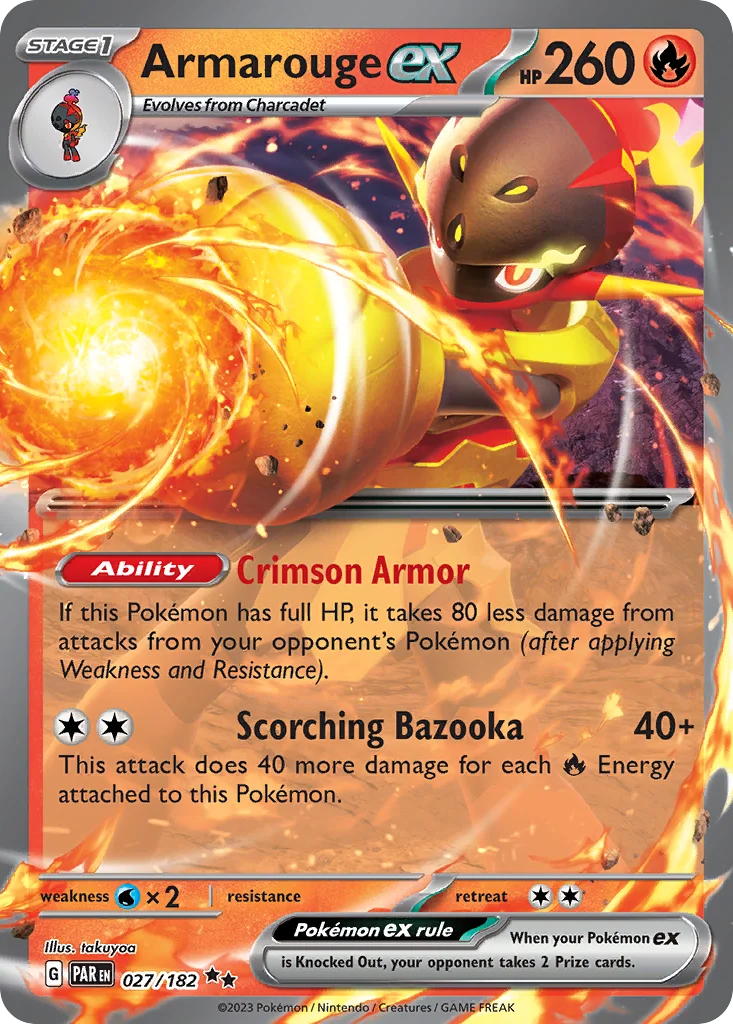 Armarouge ex Pokemon card