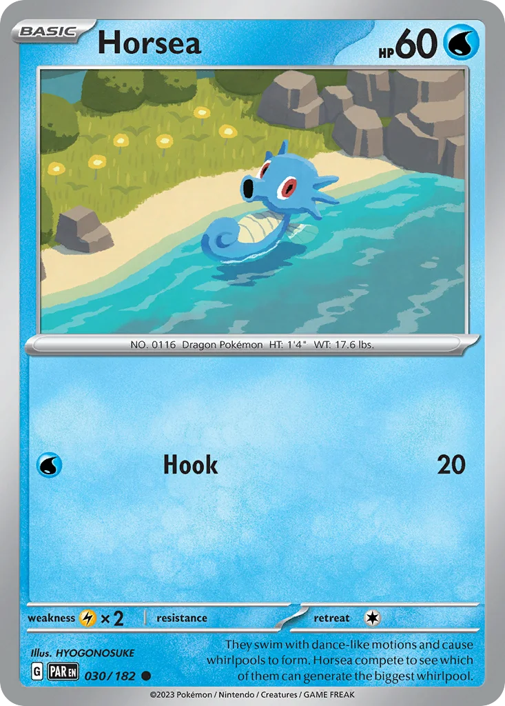 Horsea Pokemon card