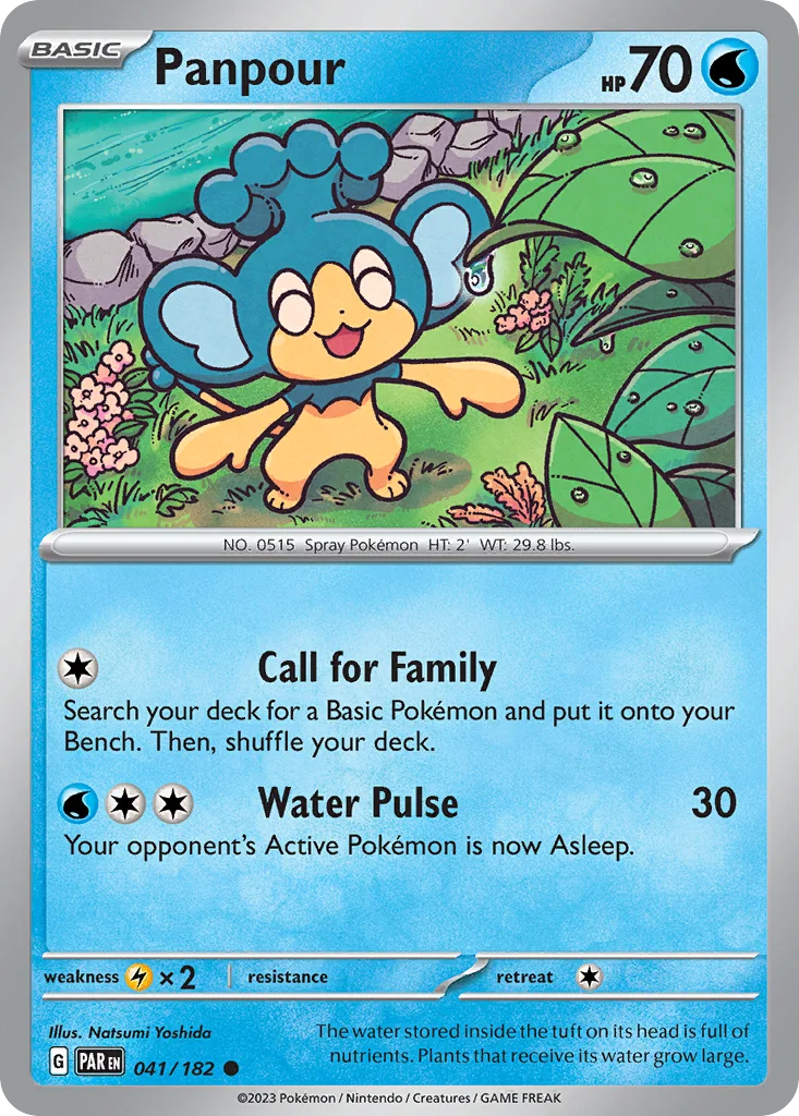 Panpour Pokemon card