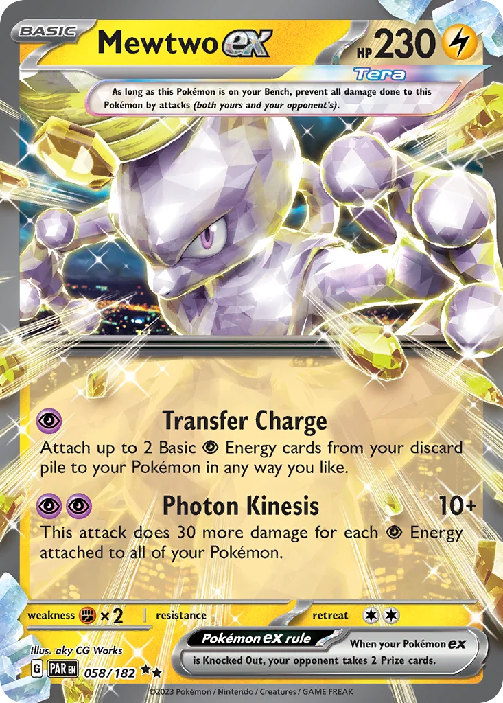Mewtwo ex Pokemon card