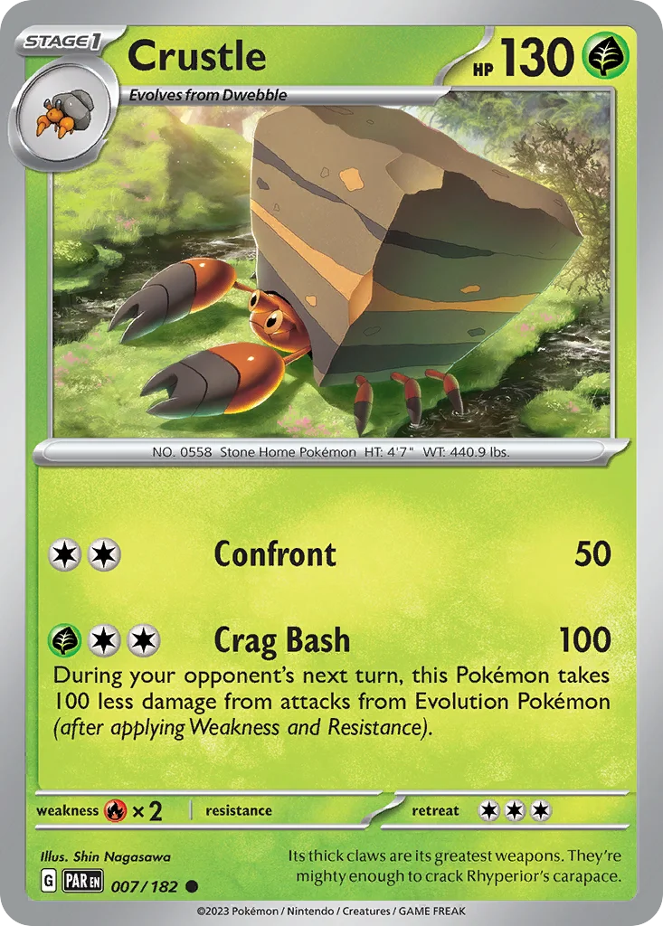 Crustle Pokemon card