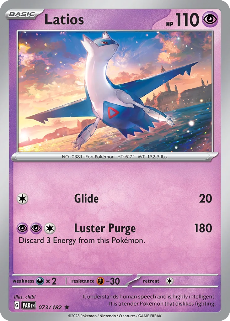 Latios Pokemon card