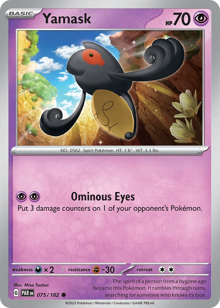 Yamask Pokemon card