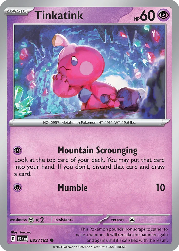 Tinkatink Pokemon card