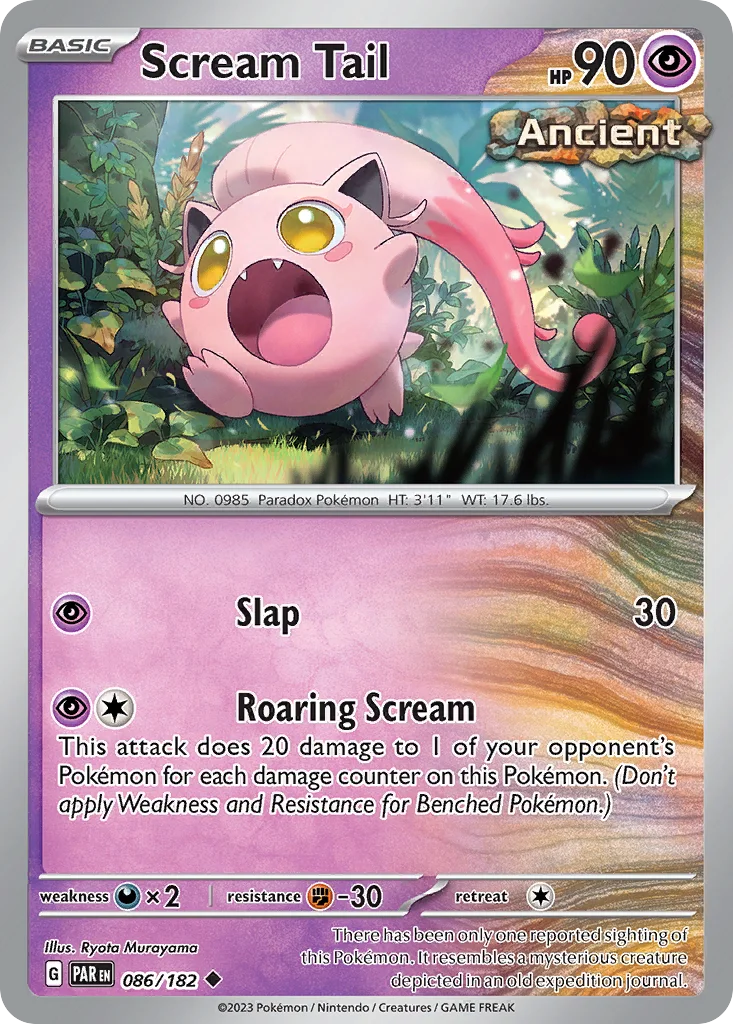 Scream Tail Pokemon card