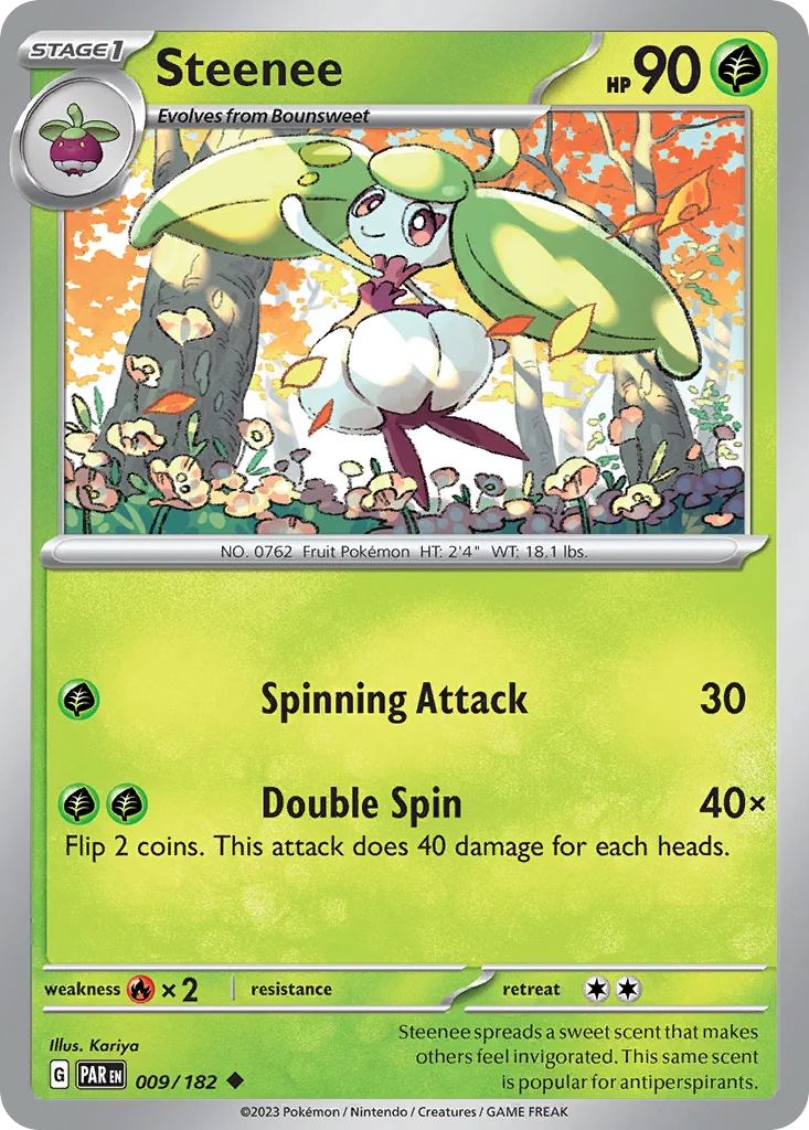 Steenee Pokemon card
